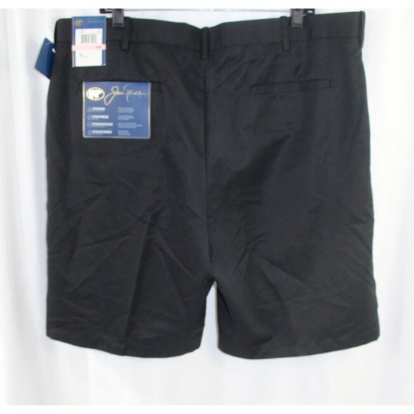 NWT Jack Nicklaus Mens Black Flat Front Polyester Golf Shorts 40 - Picture 5 of 6